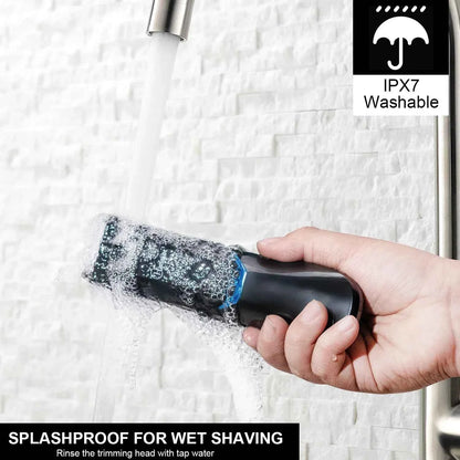 Hatteker SK-1810 Body Hair Trimmer – Waterproof Cordless Groomer for Men with LED Display