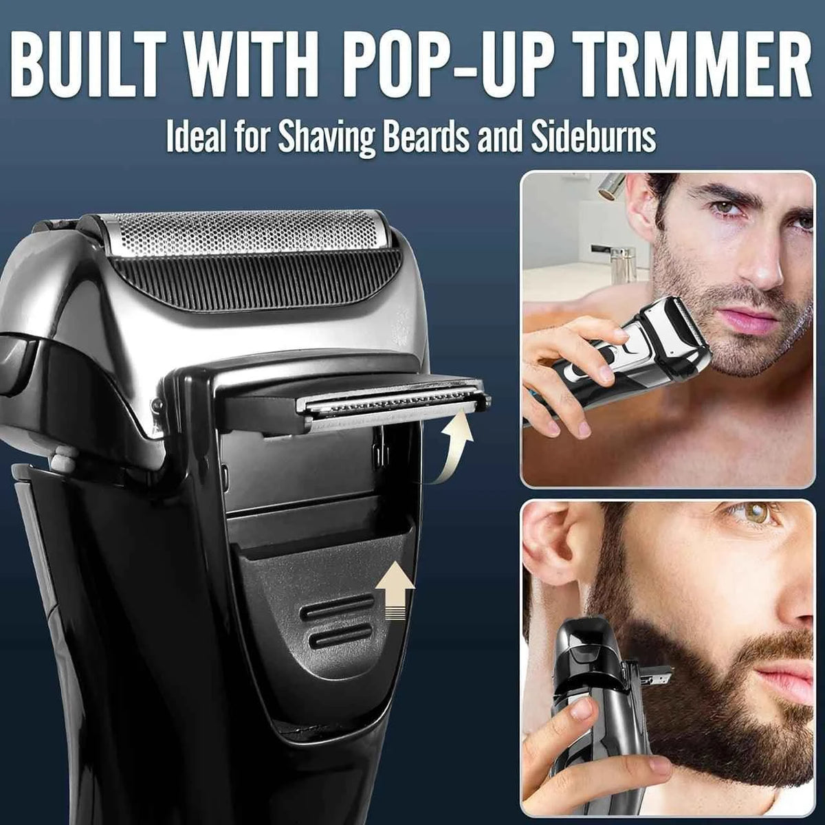 Hatteker Waterproof LED Electric Shaver & USB Rechargeable Hair Trimmer