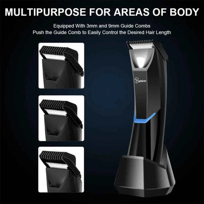 Hatteker SK-1810 Body Hair Trimmer – Waterproof Cordless Groomer for Men with LED Display