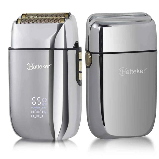 Hatteker New Reciprocating Gold Foil Electric Shaver Bald Head Shaver Waterproof USB Charging
