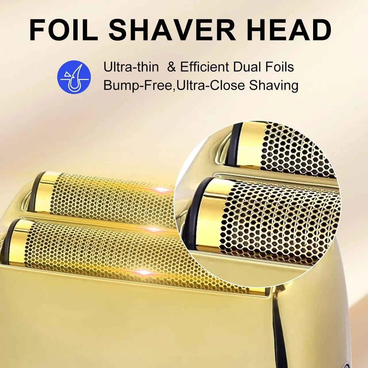 Hatteker HT-919 Foil Shaver – USB Rechargeable Double Blade Electric Razor for Men