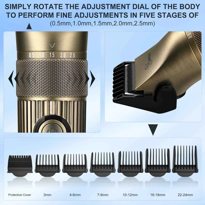 4-in-1 Hair Clipper for Hatteker – Electric Trimmer Shaving Grooming Kit