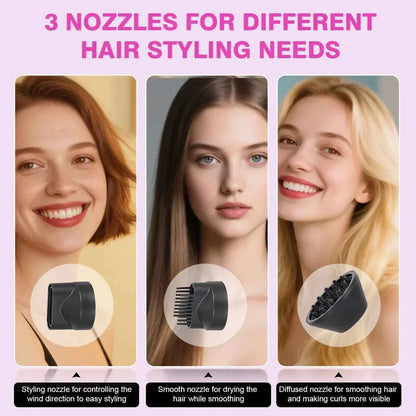 Hatteker Black Negative Ion Hair Dryer Multi-stage Adjustment Powerful Hair Dryer