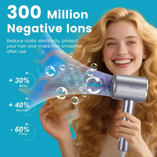 Hatteker Negative Ion Hair Dryer Powerful Cord Professional Hair Dryer