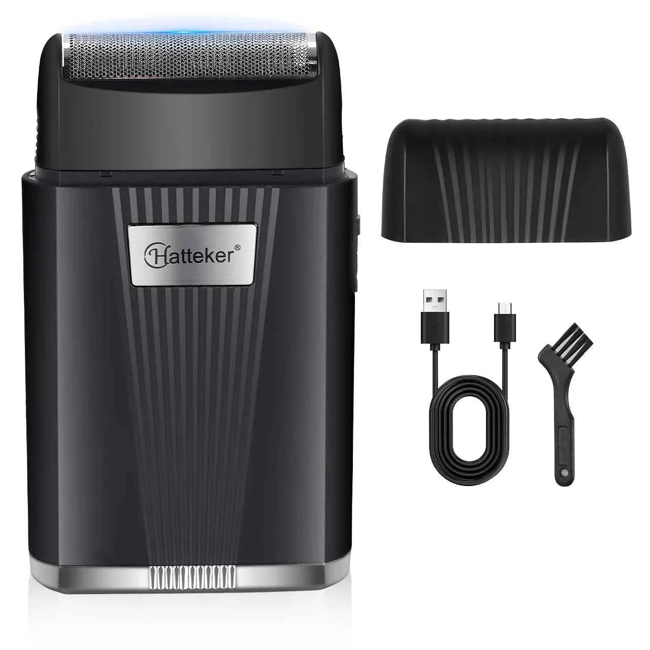 HATTEKER HT-931 MINI Men's Electric Shaver Beard Trimmer Shaving Portable Facial Grooming Shaving