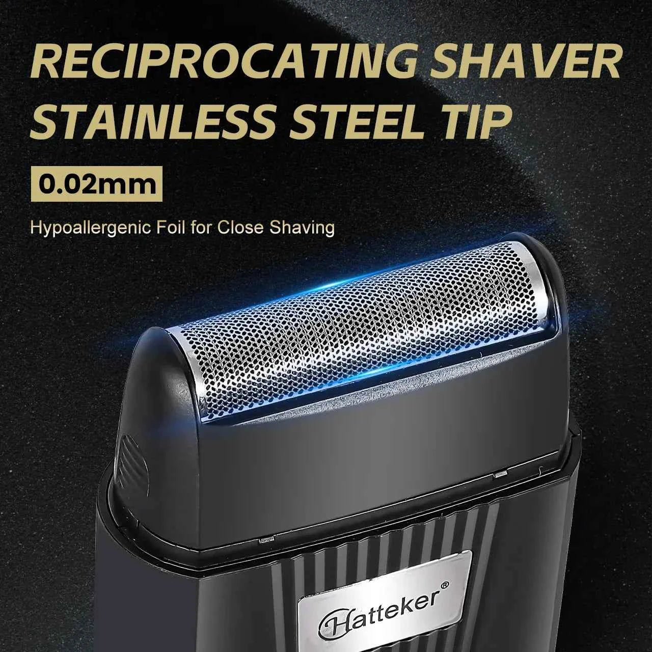 HATTEKER HT-931 MINI Men's Electric Shaver Beard Trimmer Shaving Portable Facial Grooming Shaving