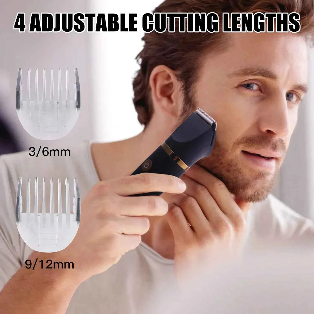 Hatteker Cordless Electric Shaver for Men Waterproof 3 in 1 Trimmer  Nose Hair USB Shaver Hair Trimmer