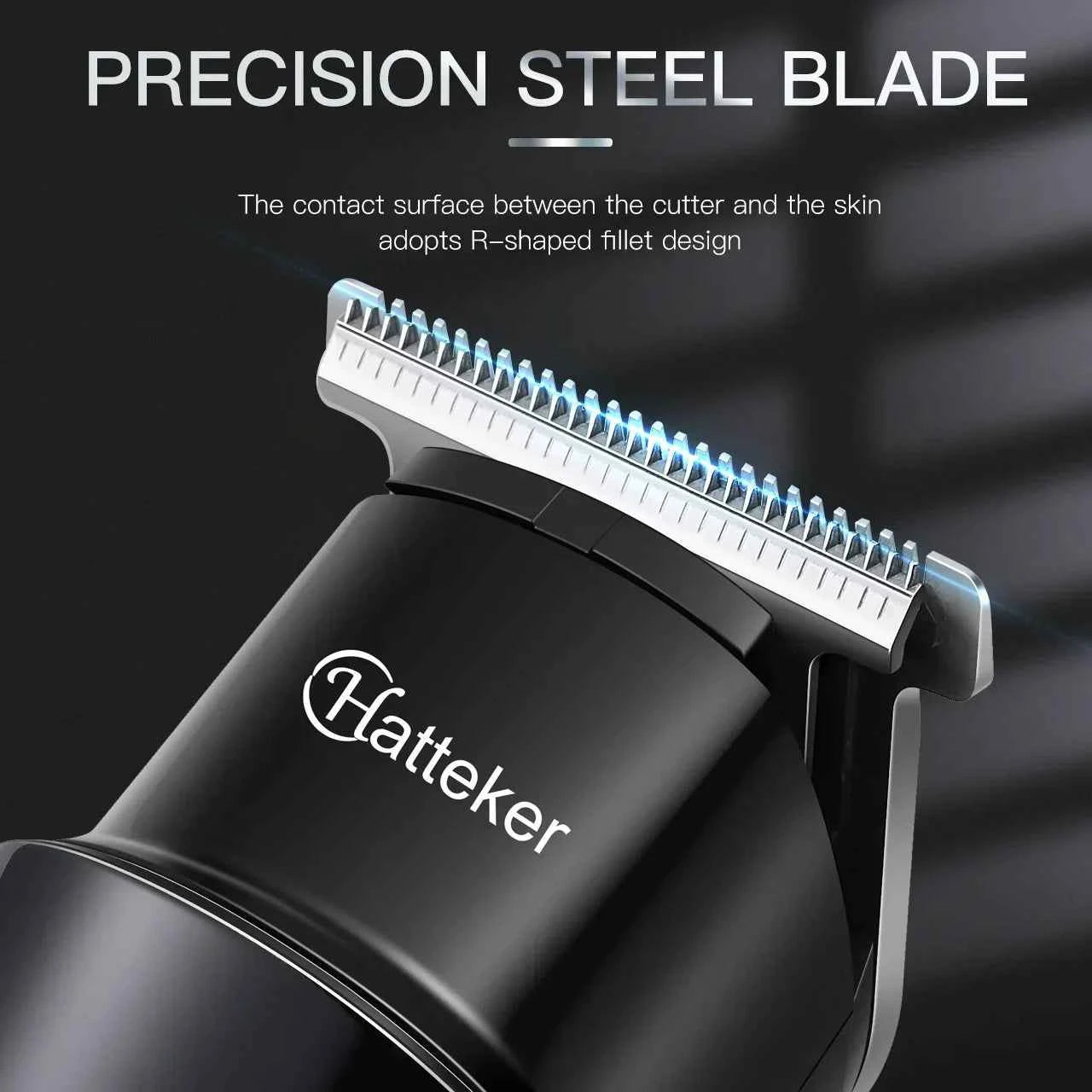 HATTEKER HT-622 Beard Trimmer – Cordless Waterproof Precision Grooming Tool for Men