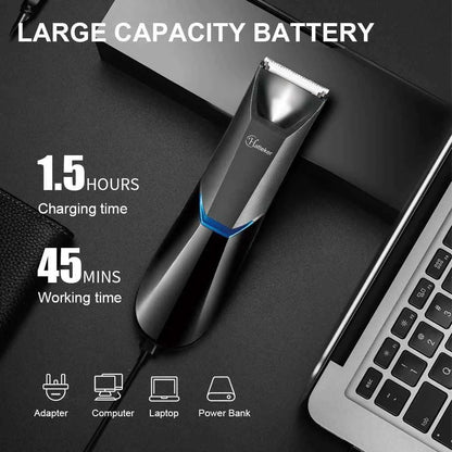 Hatteker SK-1810 Body Hair Trimmer – Waterproof Cordless Groomer for Men with LED Display