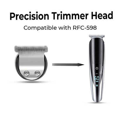 HATTEKER Precision Trimmer & Micro Shaver Head (Large) for RFC-598 – Replacement Detail Grooming Attachment