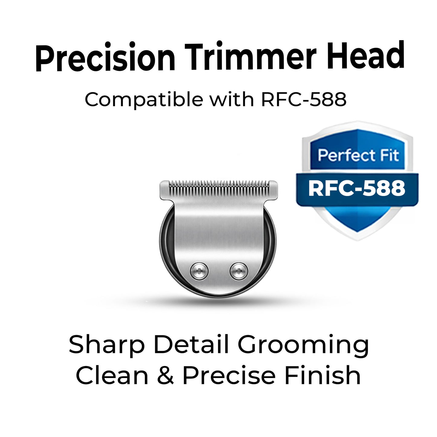 HATTEKER Large Precision Trimmer Head RFC-588 – Micro Shaver Replacement Attachment Wide Grooming Blade
