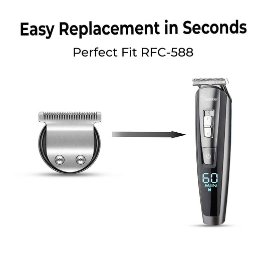 HATTEKER Large Precision Trimmer Head RFC-588 – Micro Shaver Replacement Attachment Wide Grooming Blade