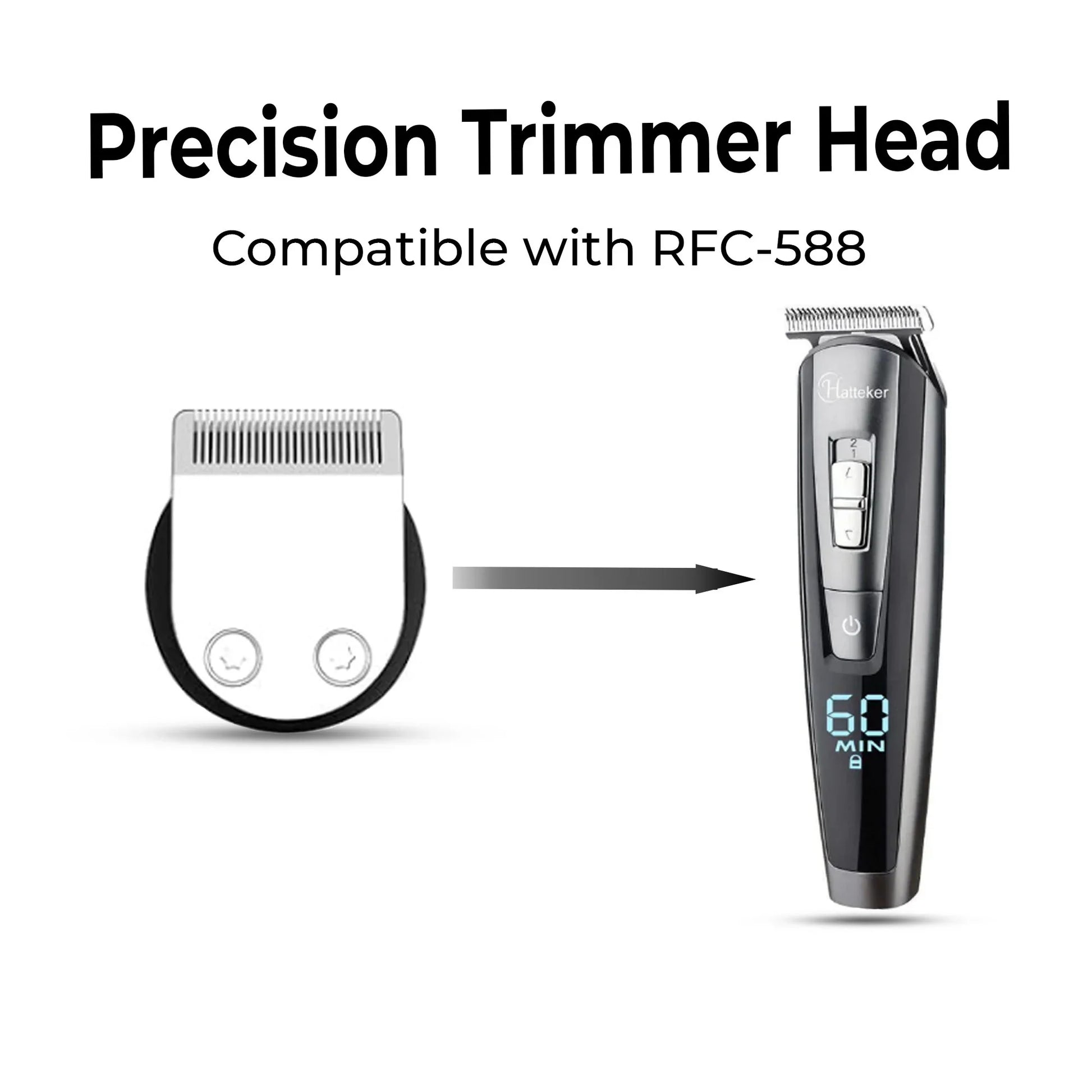 HATTEKER medium micro shaver replacement attachment RFC-588 accessory only  