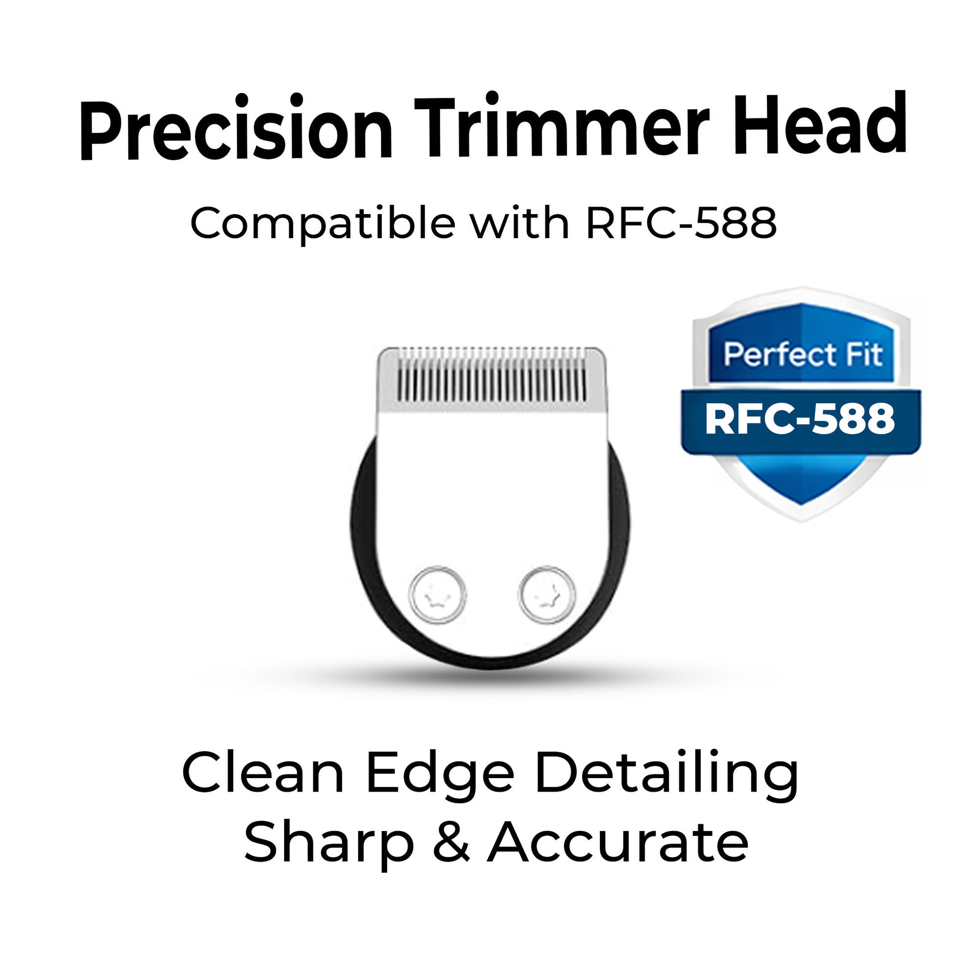 HATTEKER RFC-588 medium precision trimmer head attached to grooming device 