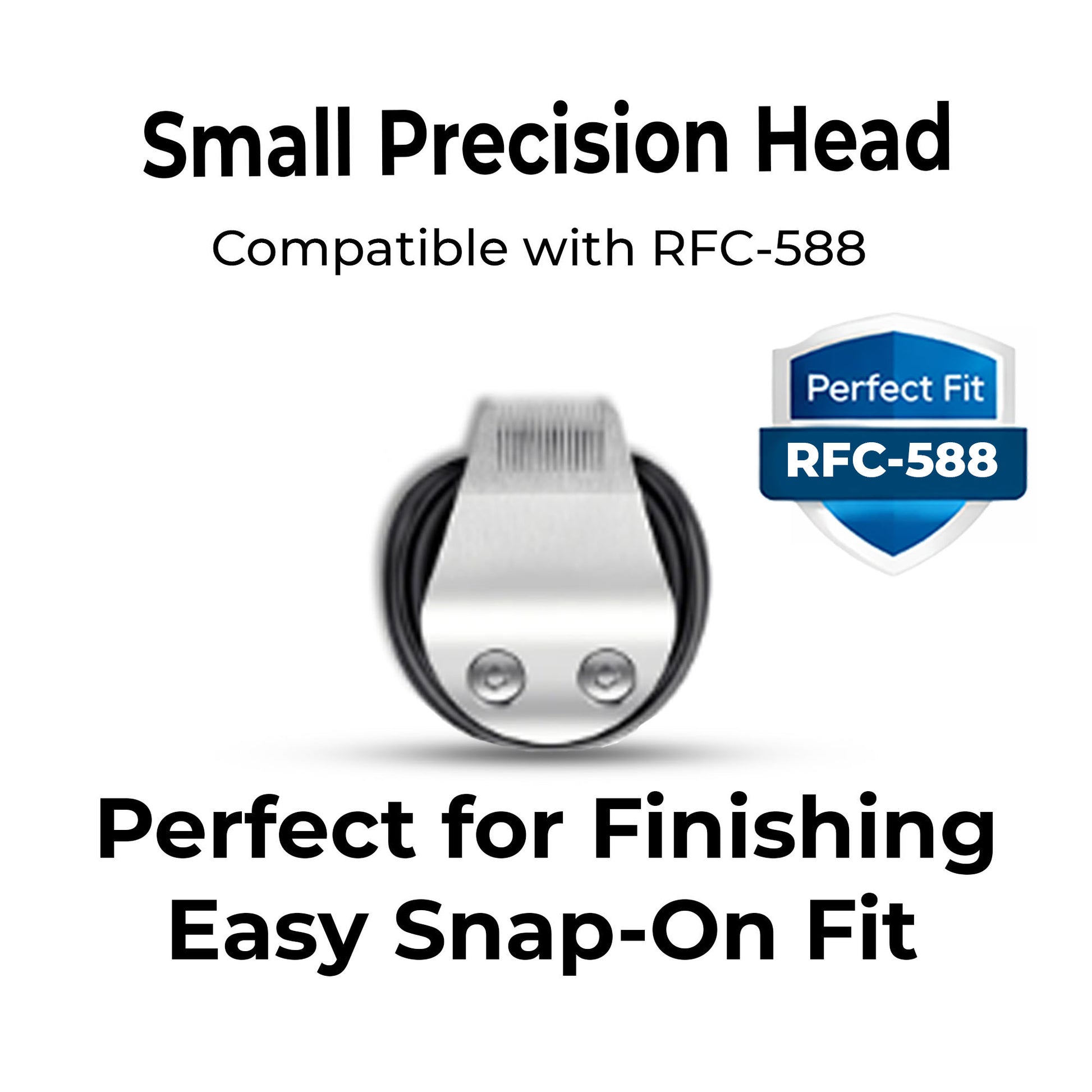 HATTEKER Small Precision Trimmer Head RFC-588 – Carving Detail Blade for Sharp Edges & Fine Grooming