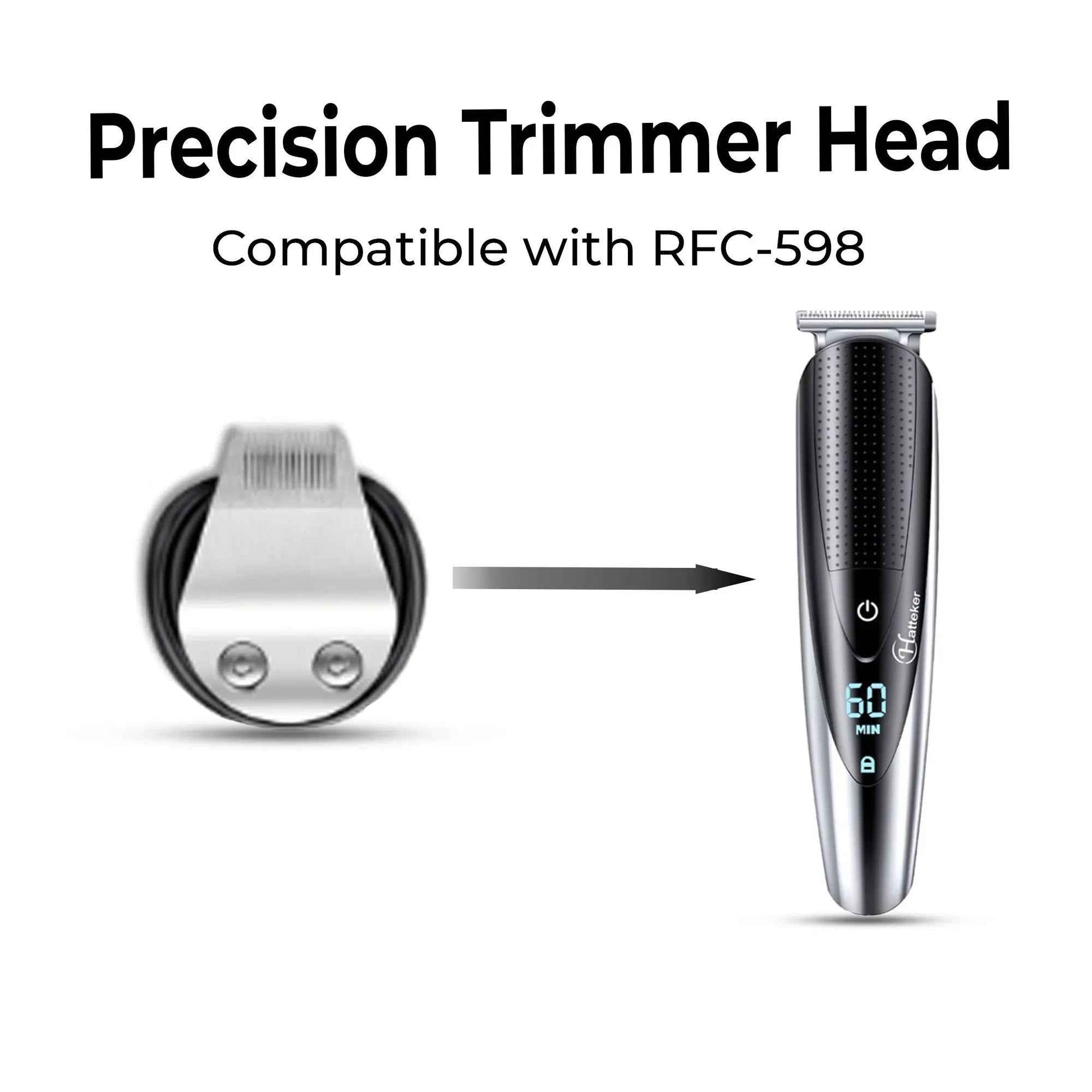 HATTEKER Precision Trimmer Head Small Size for RFC-598 Replacement Detail Grooming Attachment