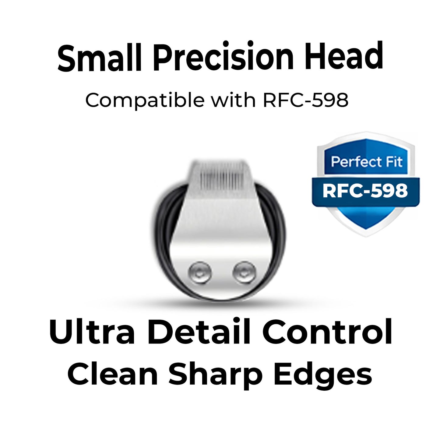 HATTEKER Precision Trimmer Head Small Size for RFC-598 Replacement Detail Grooming Attachment