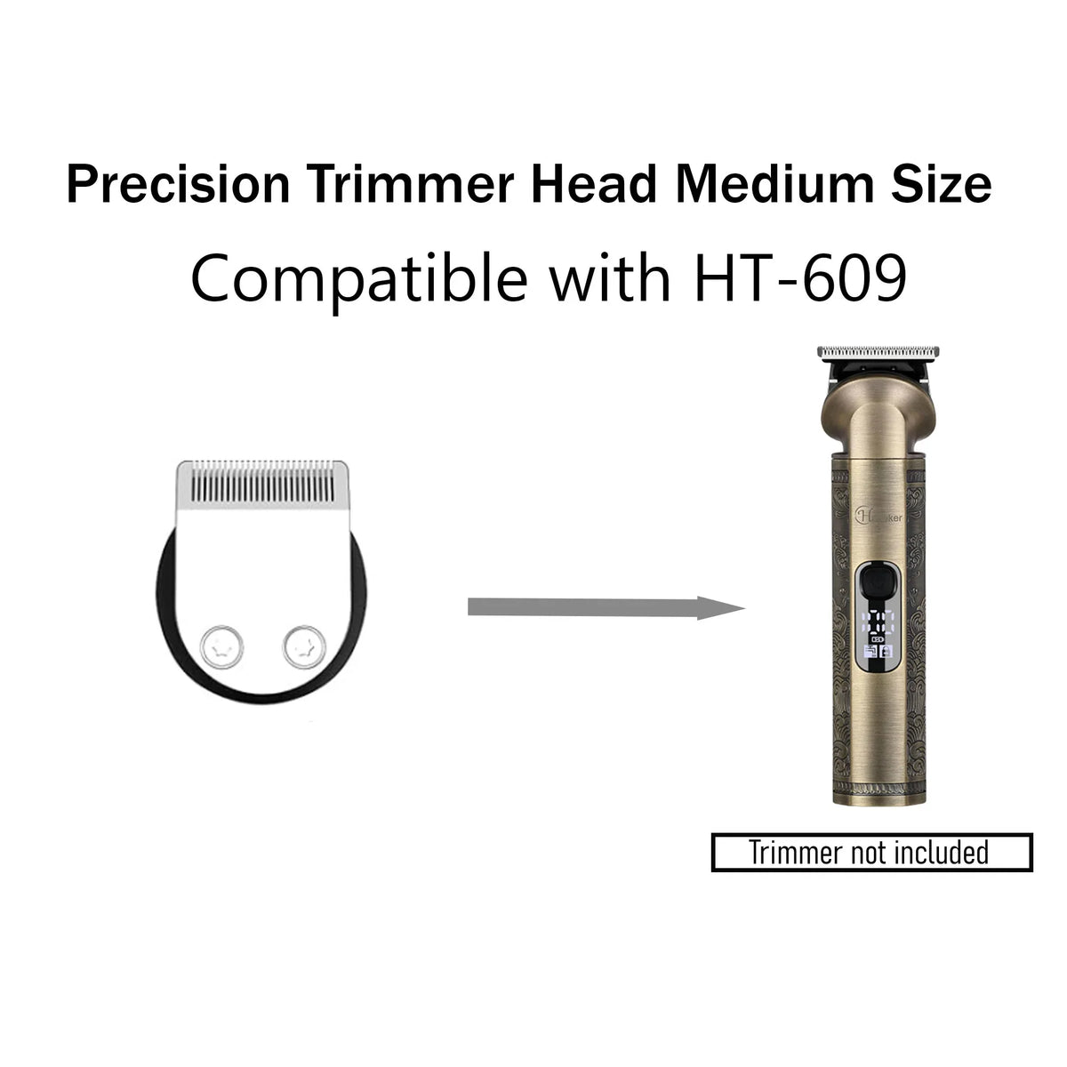 compatible hatteker ht-609 trimmer precision head attachment