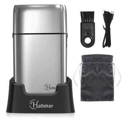 Hatteker Men's Electric Shaver - Powerful Triple-Blade Razor for Beard & Bald Shaving