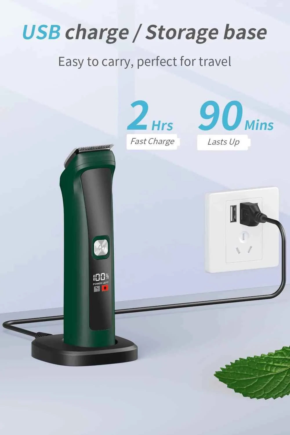 Hatteker 5-in-1 Pro Hair Clipper Set | USB Charging Hair Trimmer for Men