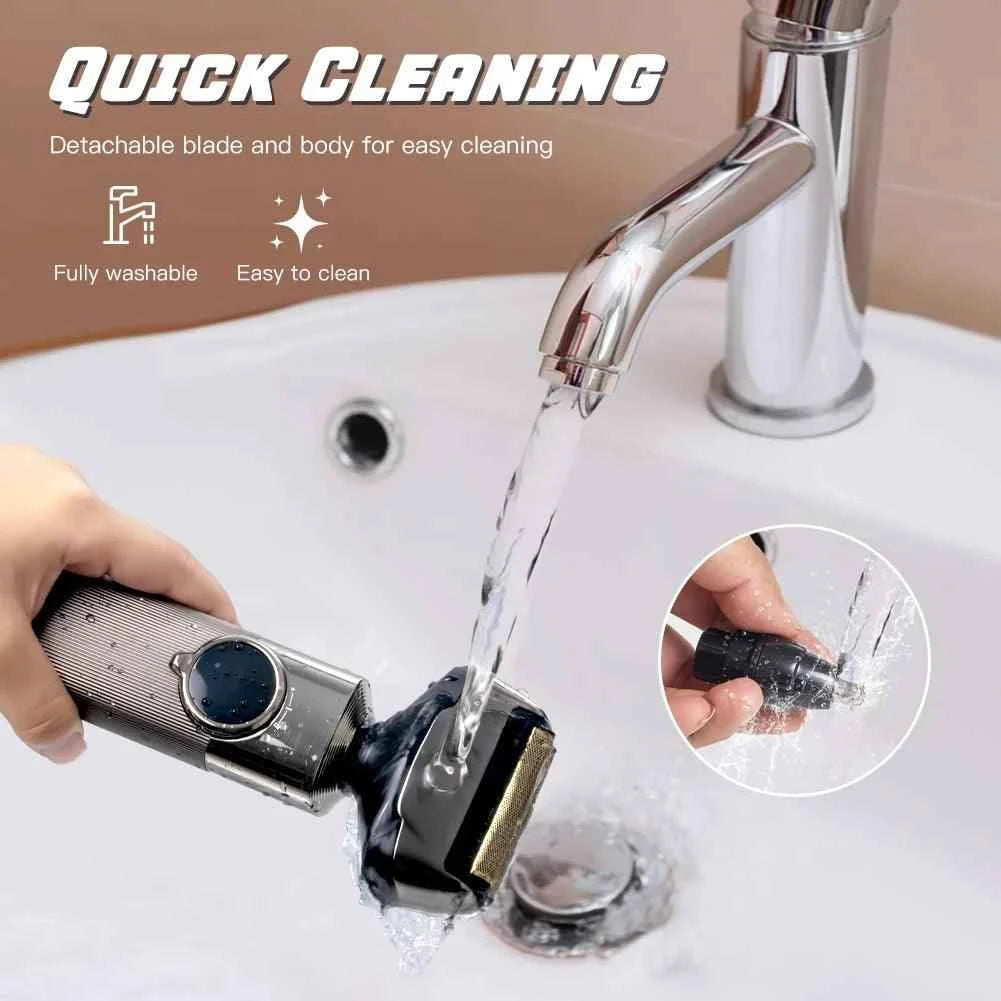 Electric shaver 3 in 1 beard grooming set for men waterproof cordless hair trimmer USB charging nose trimmer