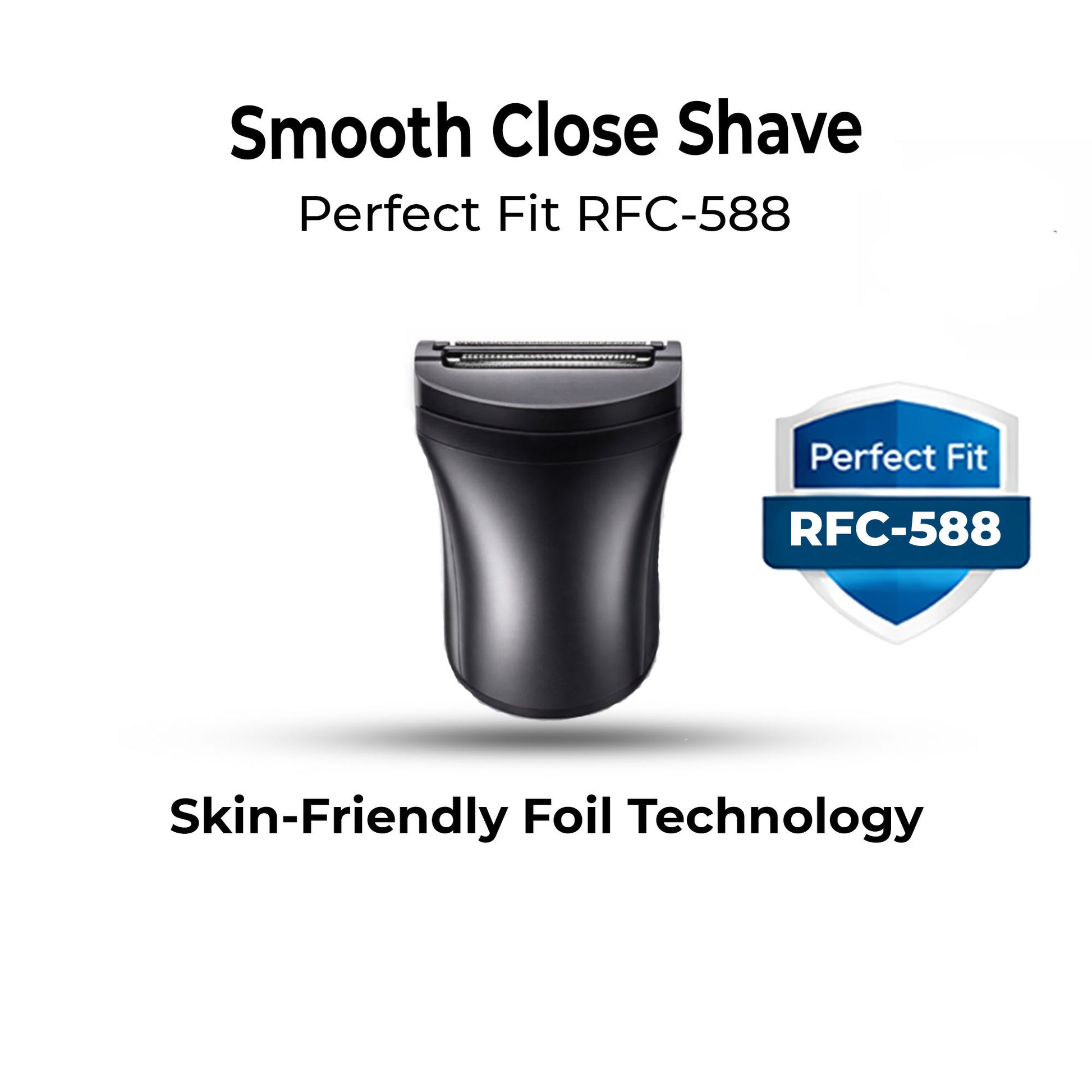 Hatteker RFC-588 Foil Shaver shaver with 'Perfect Fit RFC-588' badge on a white background