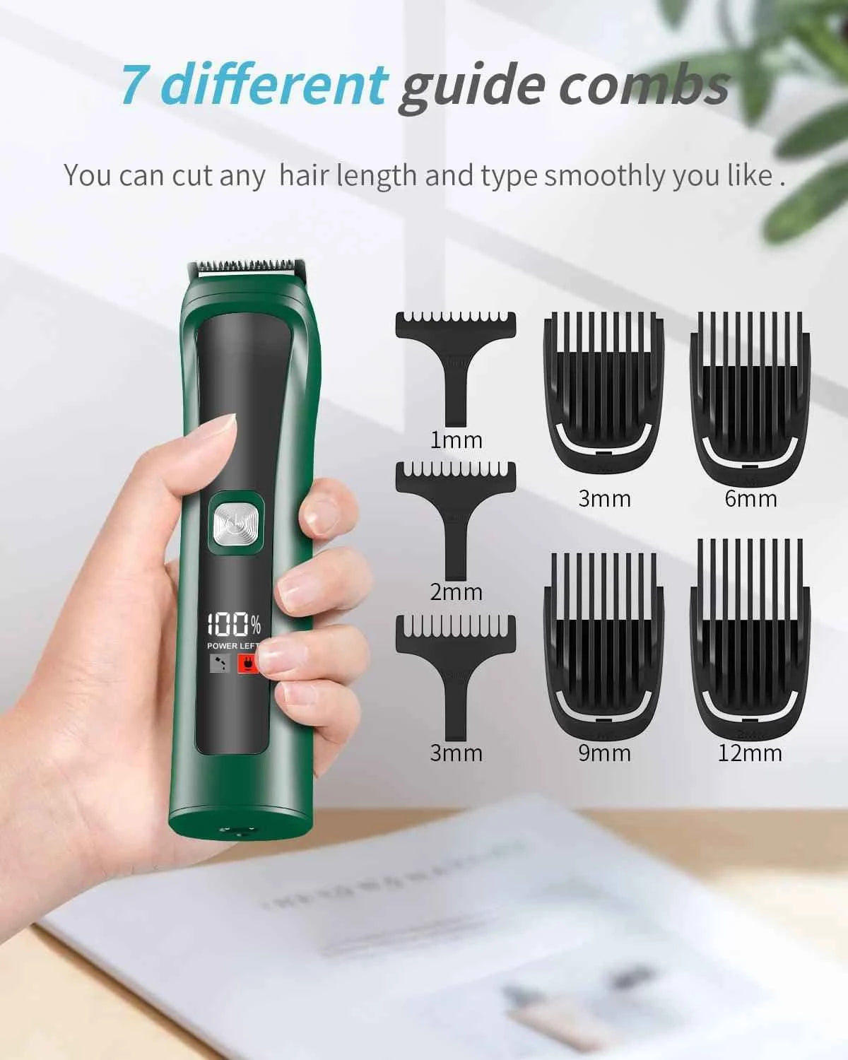 Hatteker 5-in-1 Pro Hair Clipper Set | USB Charging Hair Trimmer for Men