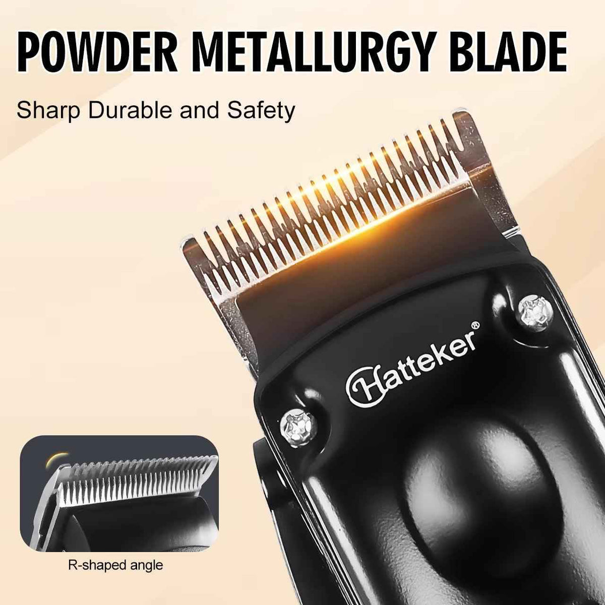 Hatteker  hair clipper Professional LED Hair Clipper and Trimming Set