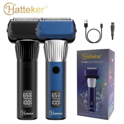 Washable Three-Blade Electric Shaver for Men | LCD Digital Display