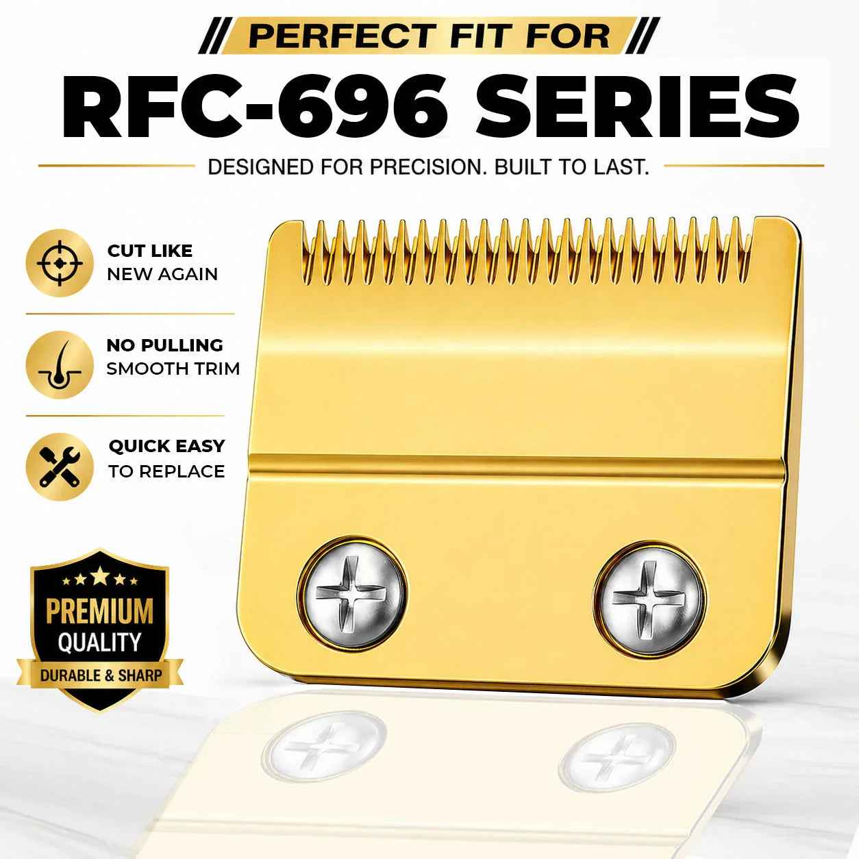 Hatteker Replacement Clipper Blade for RFC-696 A/B/C/F/H/T – Precision Ceramic Cutter