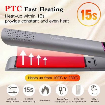 Hatteker Portable Hair Straightener - New Hair Care Styling Tool