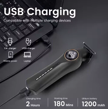 Hatteker New Electric Cordless Men Clippers Professional Hair Clippers Hair Trimmer Tool