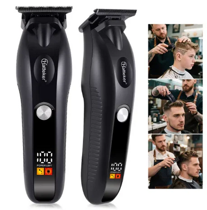 Hatteker HT-6117 Rechargeable Electric Hair Clippers for Men  Cordless Professional Barber Trimmer with Adjustable Blades