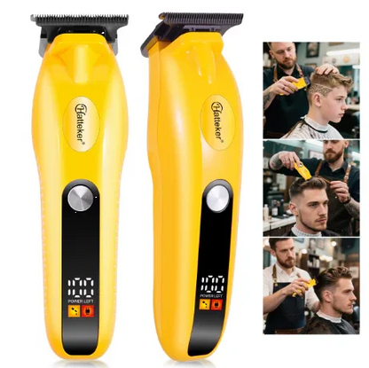 Hatteker HT-6117 Rechargeable Electric Hair Clippers for Men  Cordless Professional Barber Trimmer with Adjustable Blades