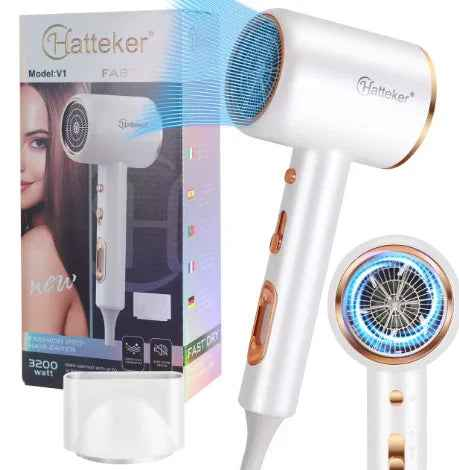 Hatteker Negative Ion Hair Dryer Powerful Cord Professional Hair Dryer