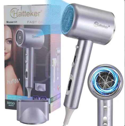 Hatteker Negative Ion Hair Dryer Powerful Cord Professional Hair Dryer