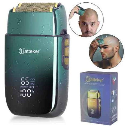 Hatteker HT-919 Foil Shaver – USB Rechargeable Double Blade Electric Razor for Men