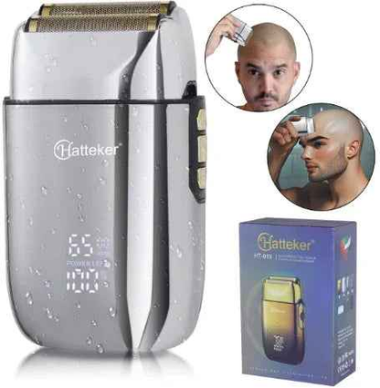Hatteker HT-919 Foil Shaver – USB Rechargeable Double Blade Electric Razor for Men