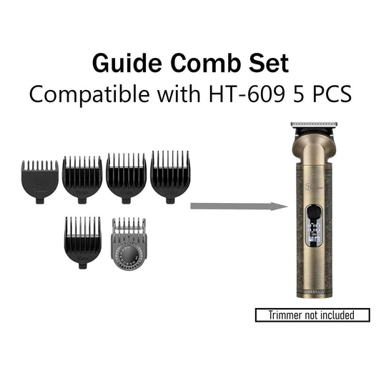 Hatteker HT-609 Guide Comb Set – 6 PCS Replacement Clipper Guards