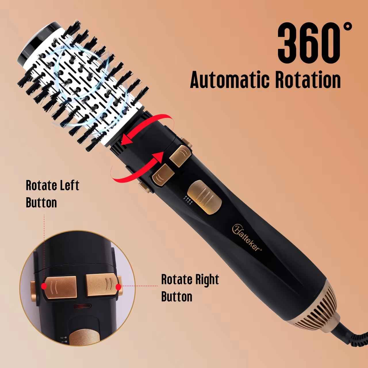 4-in-1 Air Hair Styler - Hair Dryer, Curler, Hot Comb & Straightener