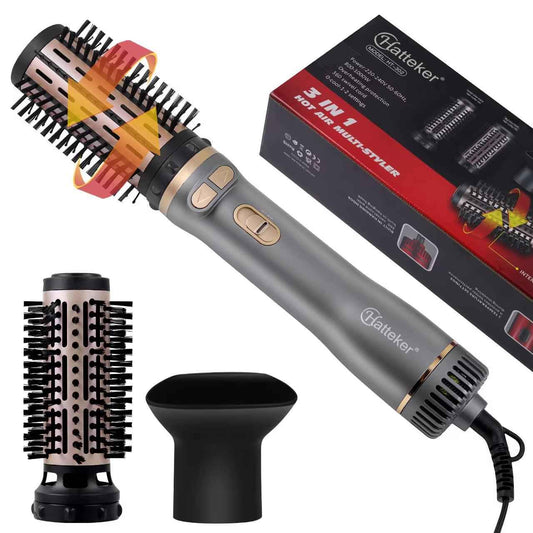 Hatteker 3-in-1 Air Hair Styler - Curler, Hair Dryer Brush & Hot Comb
