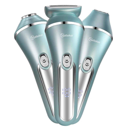 3-in-1 Lady Shaver - USB Rechargeable Electric Epilator for Legs & Arms, Wet & Dry