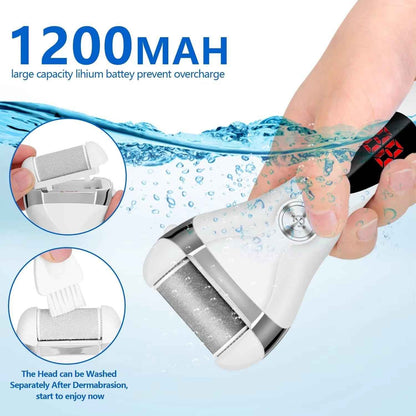 Hatteker Electric Callus Remover - USB Rechargeable Foot Sharpener with LCD