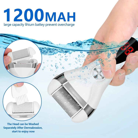 Hatteker Electric Callus Remover - USB Rechargeable Foot Sharpener with LCD