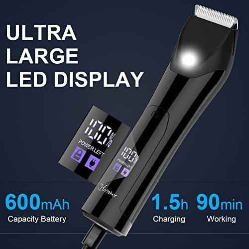 HATTEKER Professional Electric Groin Hair Trimmer Below-The-Belt Trimmer