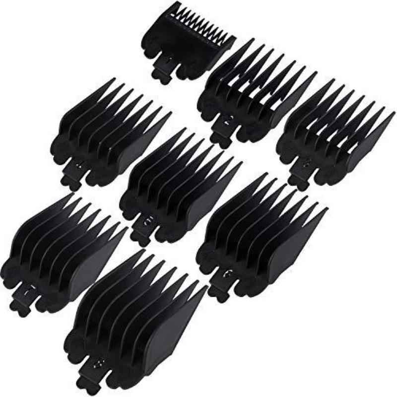 8 Pack Hair Clipper Limit Guide Combs Replacement Guards Set Attachment