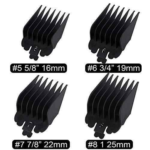 8 Pack Hair Clipper Limit Guide Combs Replacement Guards Set Attachment