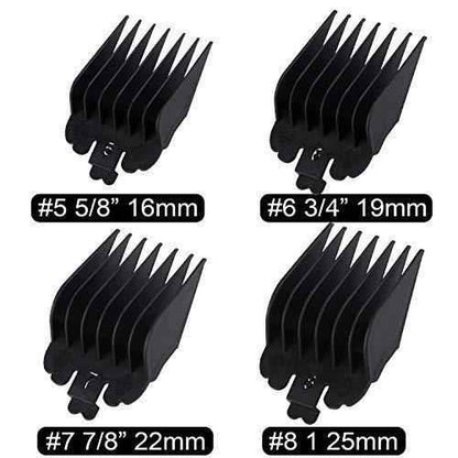8 Pack Hair Clipper Limit Guide Combs Replacement Guards Set Attachment