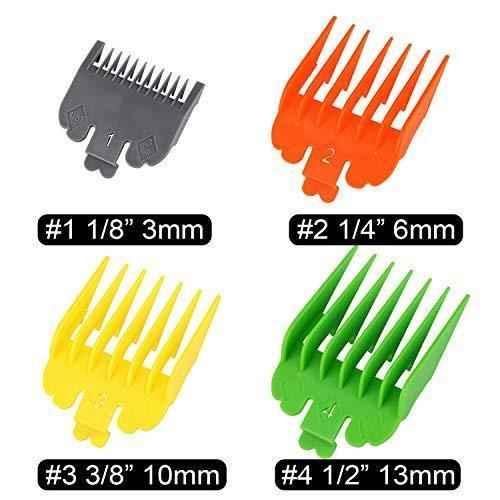 8 Pack Hair Clipper Limit Guide Combs Replacement Guards Set Attachment