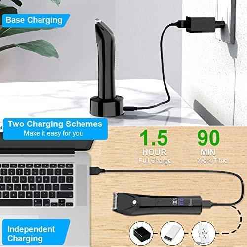 HATTEKER Professional Electric Groin Hair Trimmer Below-The-Belt Trimmer